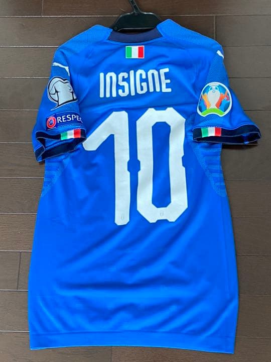 イタリア代表　ロレンツォ・インシーニェ　選手支給　ユニフォーム