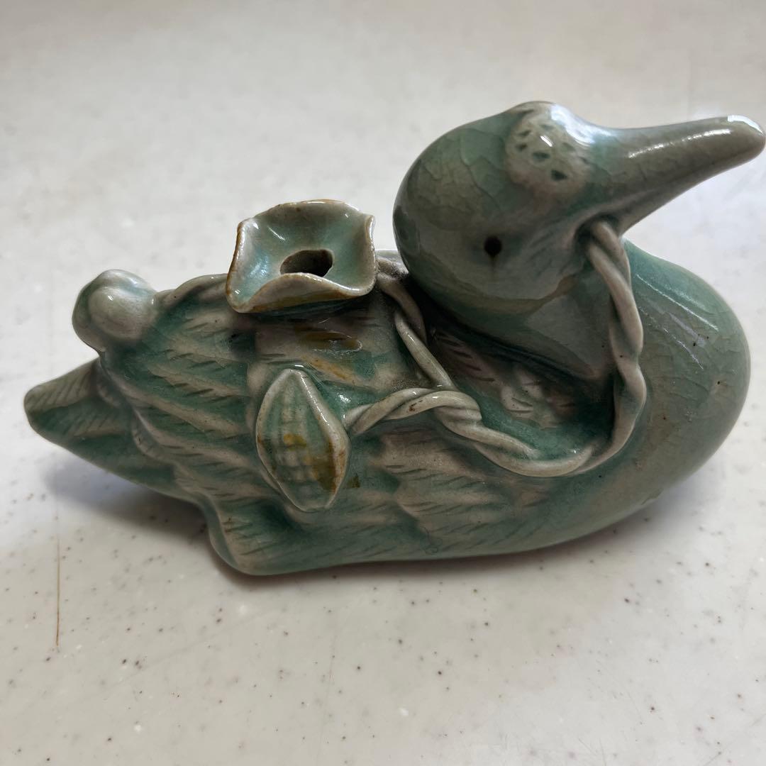 置物　水鳥