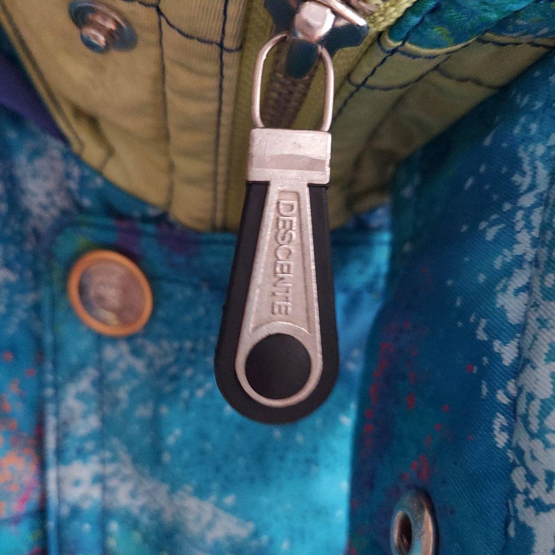 【DESCENTE】デサント スキーウェア 上下セット XL相当 青