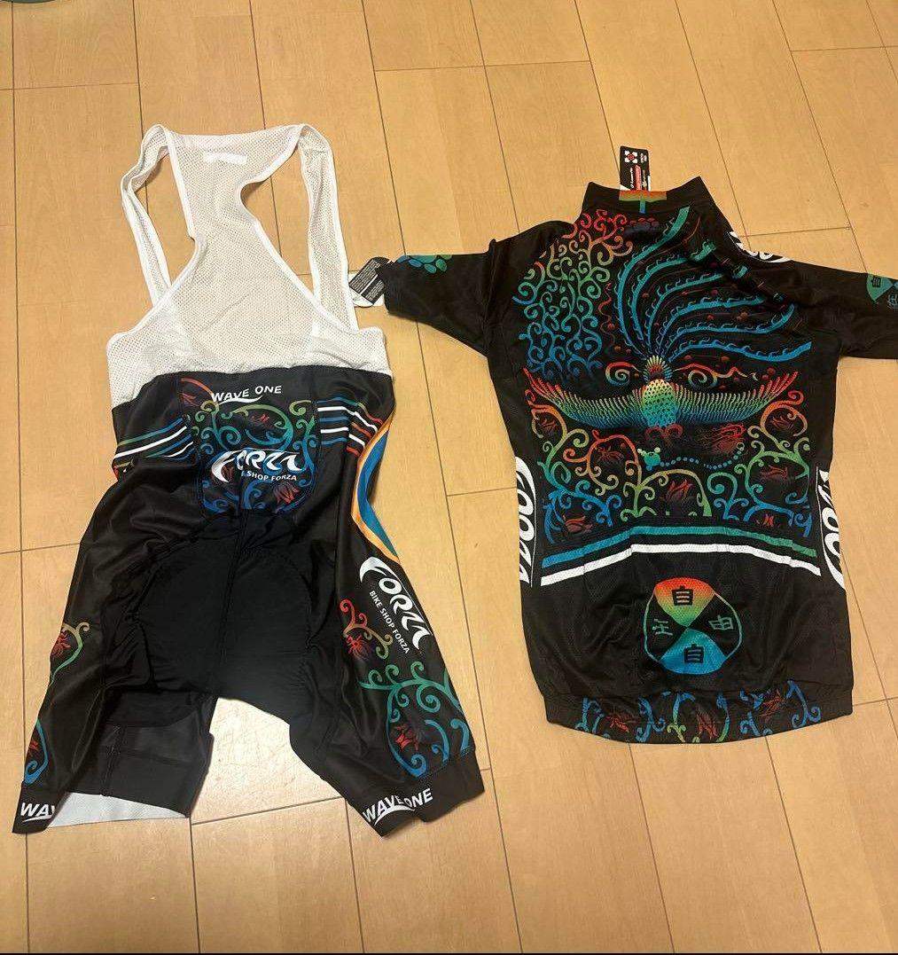 WAKE ONE サイクルジャージ ビブショーツ セット　ＸＬ