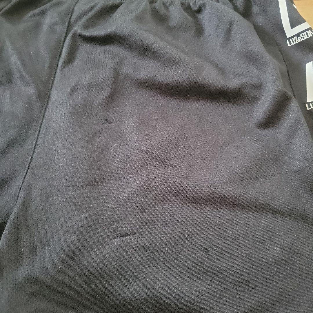 サッカーウェアセット S ブラック 上下 Tシャツ ハーフパンツ 黒