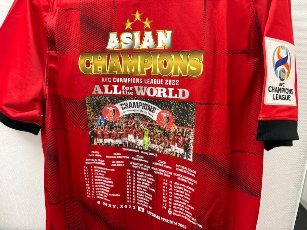 浦和レッズ 2022 ACL 優勝記念ユニフォーム Lサイズ