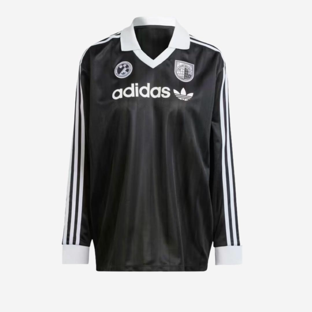Adidas フットボールシャツ Long Sleeve ブラック