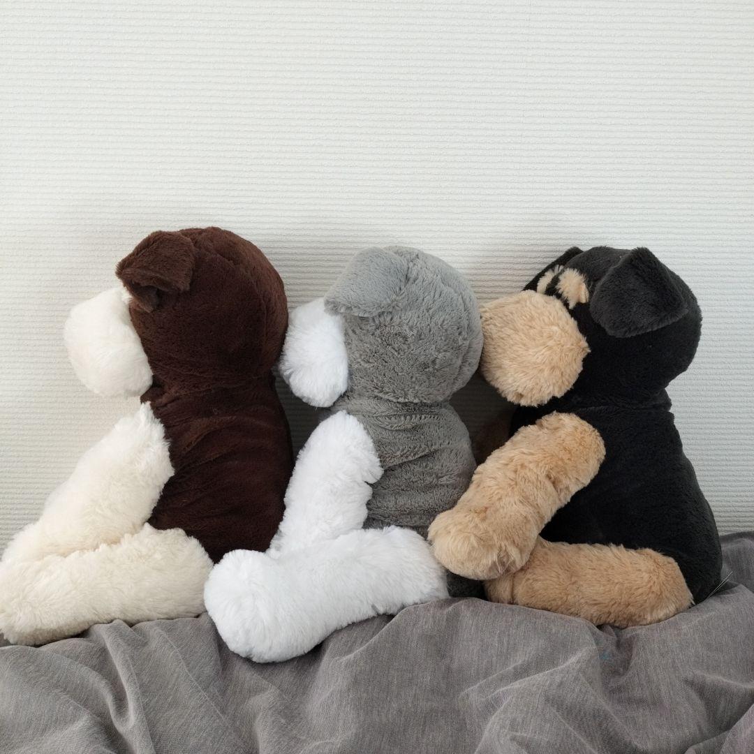 【匿名配送】くったりぬいぐるみ8点セット　くったりシュナウザー　くったりヨーキー