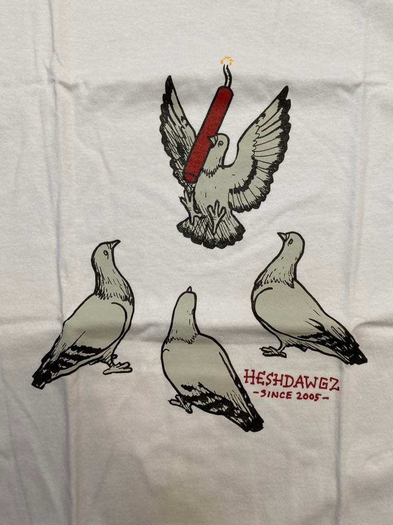 HESHDAWGZ × TODD FRANCIS PIGEON Tシャツ L