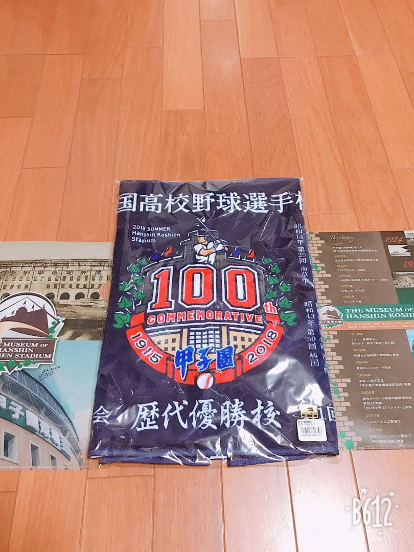 甲子園100回記念大会限定タオルとファイルです！