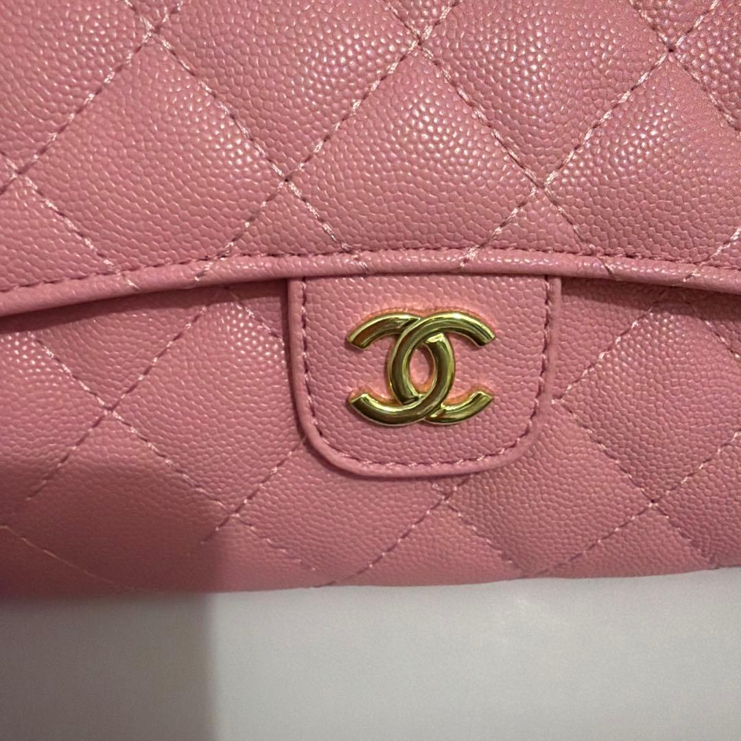 美品♡ノベルティーCHANEL ピンク レザー ショルダーバッグ