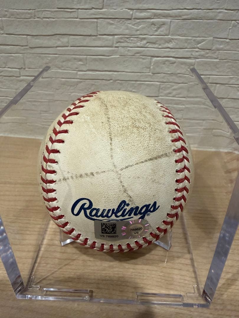 2021シーズン大谷翔平選手実打球（ファール）　実使用MLB公式ボール