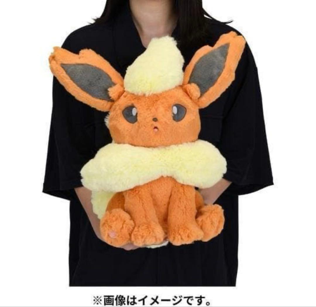 【新品タグ付き】ポケモンセンター　ふわふわ抱きぬいぐるみ　ブースター
