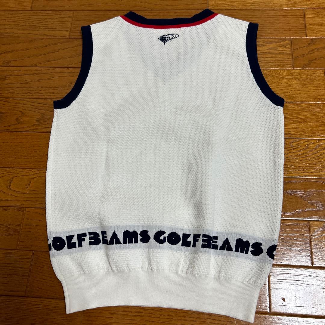 美品 ビームスゴルフ ベスト ホワイト