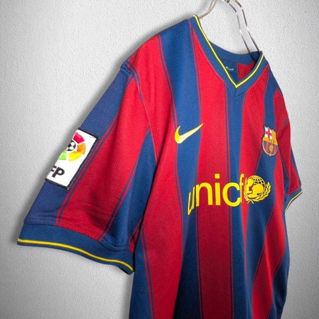 古着 サッカー ゲームシャツ バルセロナ イニエスタ ナイキ Lサイズ相当