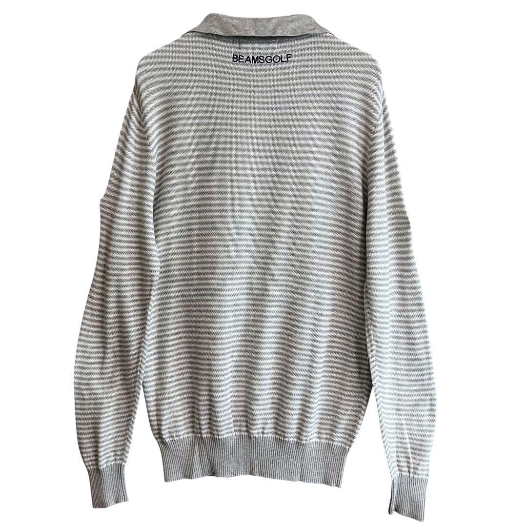 BEAMS GOLF ビームスゴルフ パープルレーベル ボーダー ニット ポロM