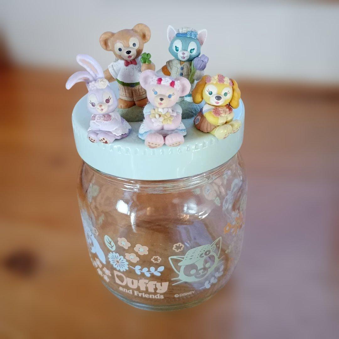 ダッフィーフレンズ 紅茶 フィギュアつき ガラス瓶 7個セット