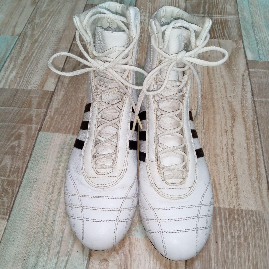 adidas　23.0　アディダス　ボクシング　リングシューズ　レザー　ホワイト