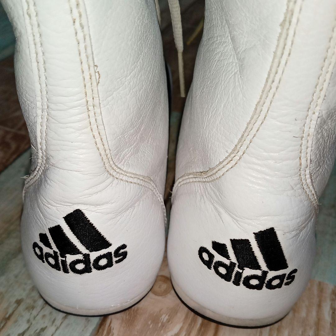 adidas　23.0　アディダス　ボクシング　リングシューズ　レザー　ホワイト