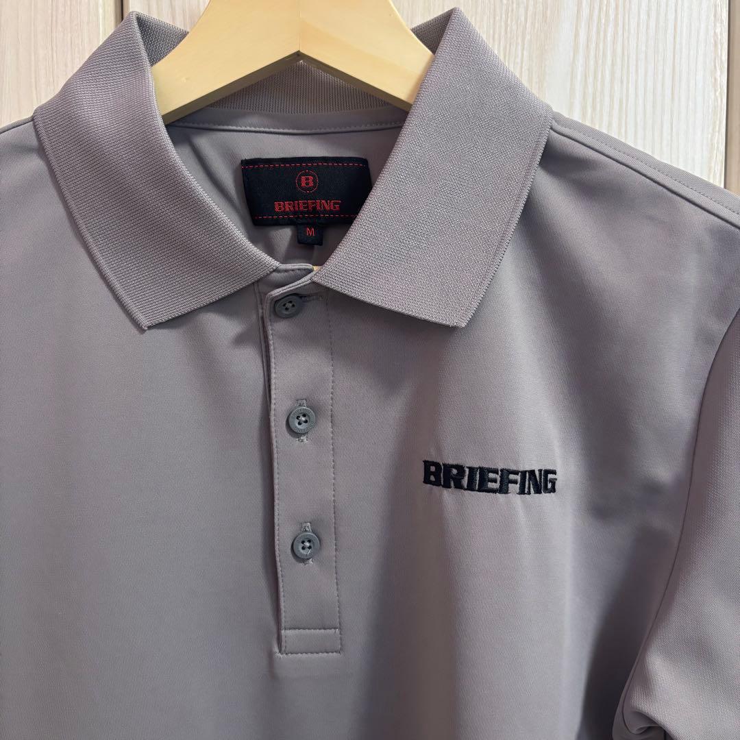 BRIEFING GOLF ポロシャツ　メンズM グレー