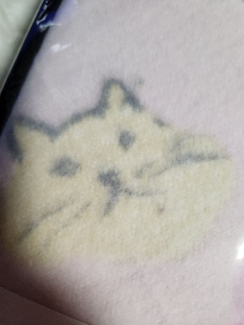 綿毛布　和マンハッタナーズ　猫柄