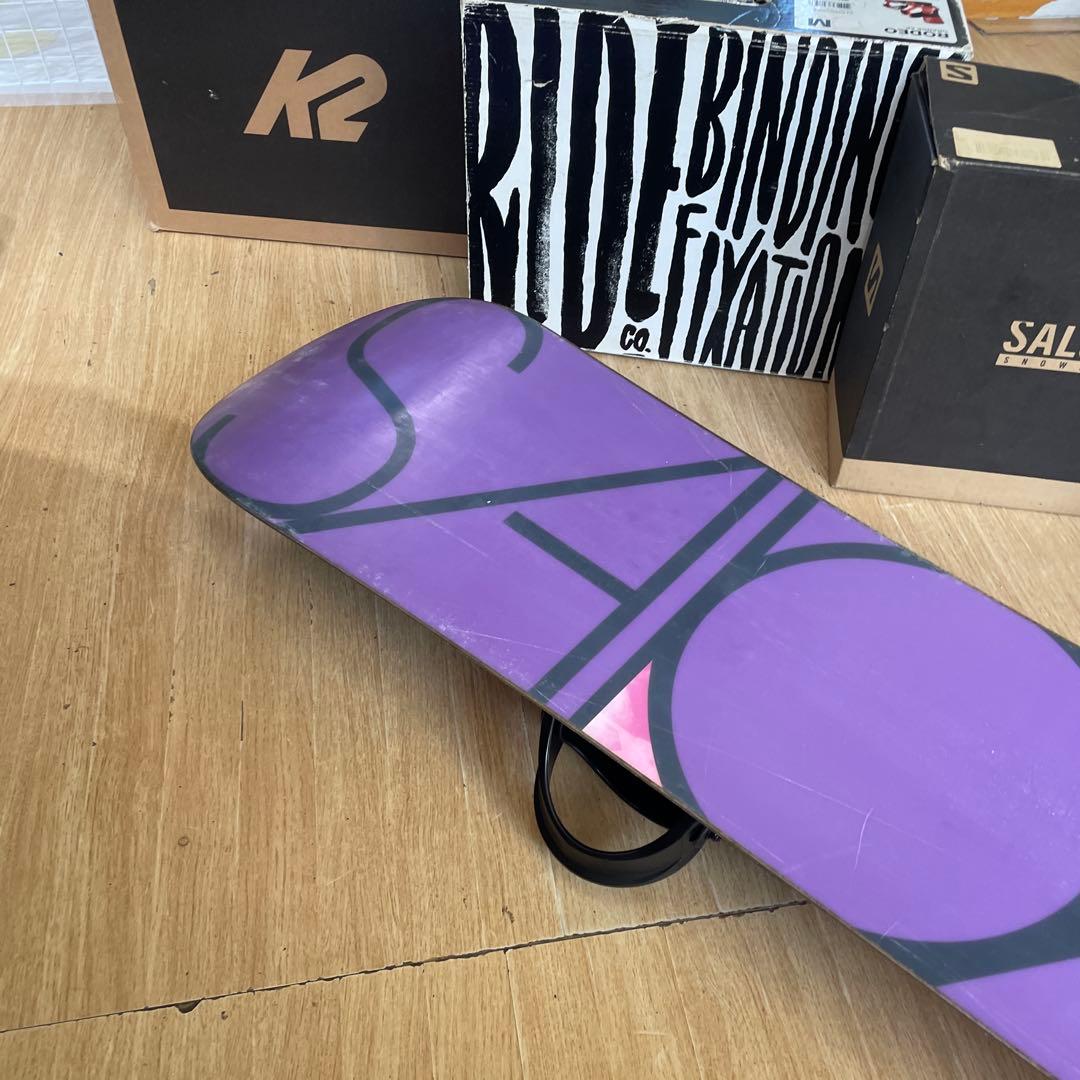 SALOMON×ZUMA　サロモン　未使用バイン付　スノーボードセット