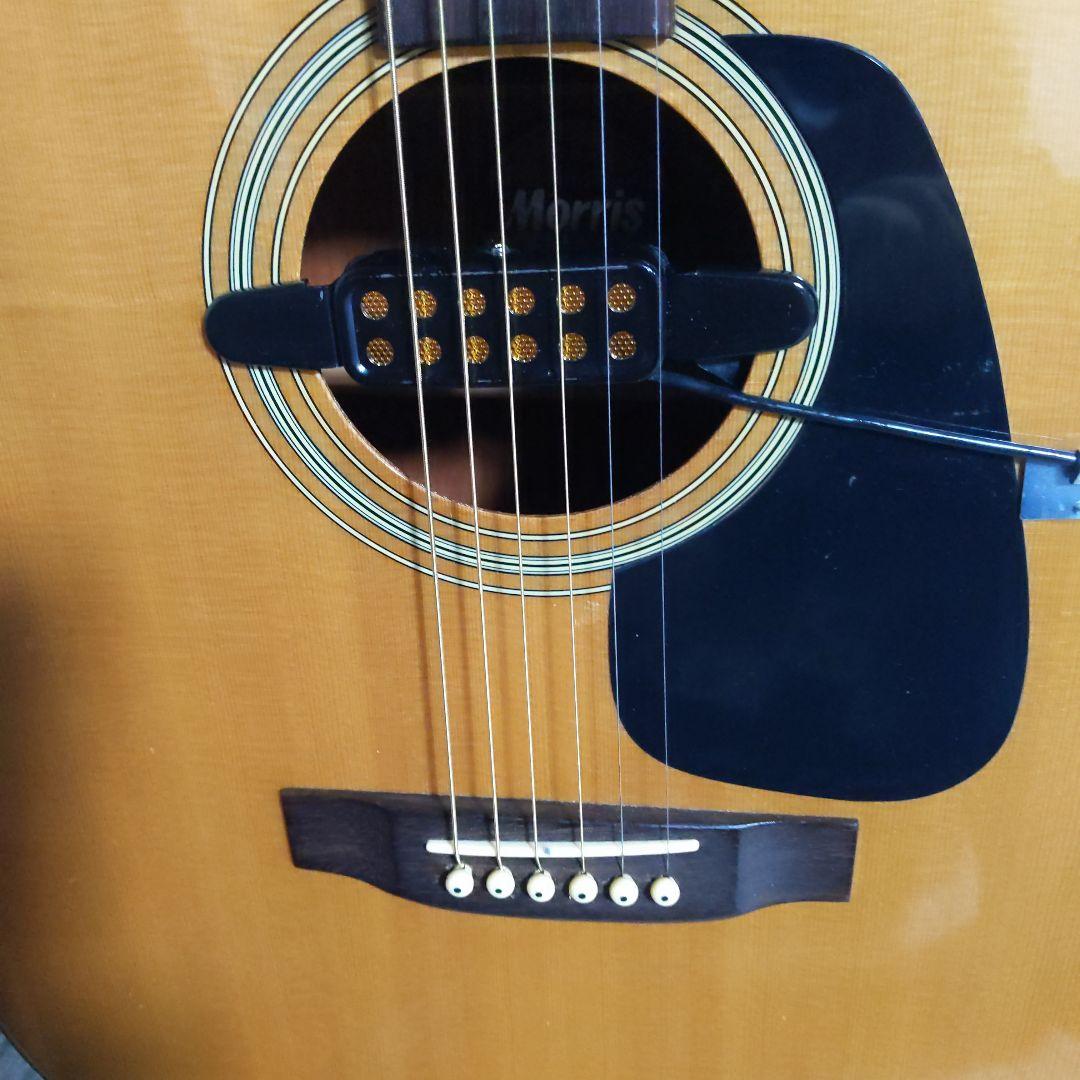 Morris アコースティックギターMD502ピックアップ付