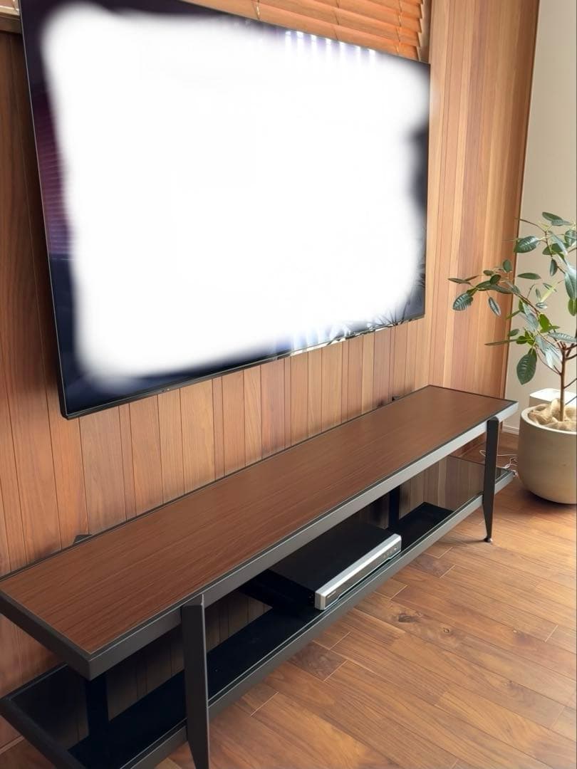 桜屋工業 TVボード 幅1800 ウォールナット ブラック