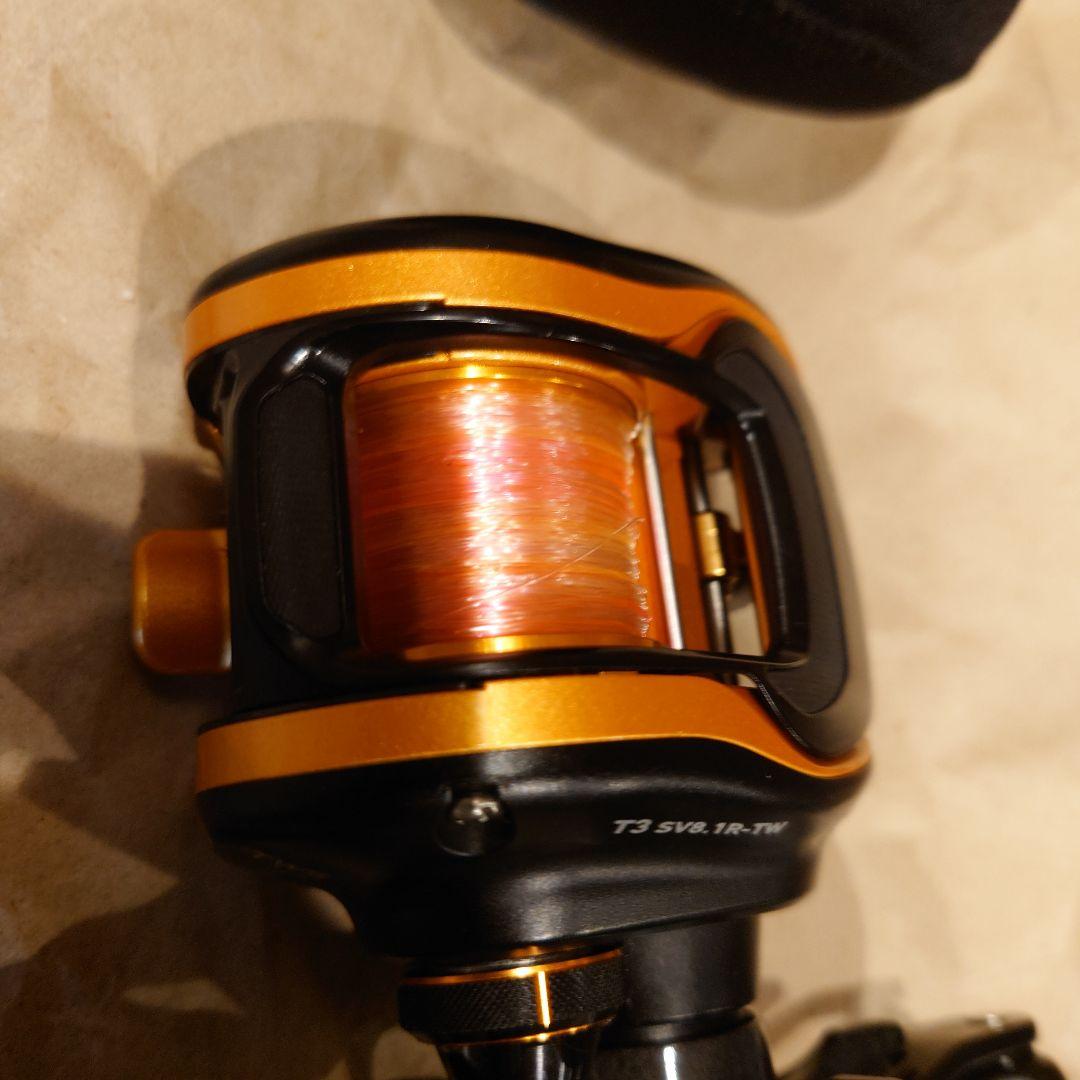 ほぼ未使用！DAIWA T3 SV 8.1R-TW！新品スプール&カバー付！