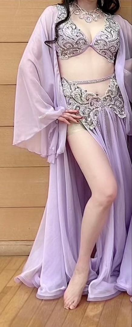 ＊ベリーダンス衣装＊ラベンダー美品