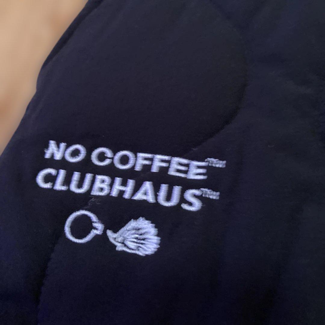 NO GOLF NO COFFEEクラブハウス　キルティングパンツ 黒　ゴルフ
