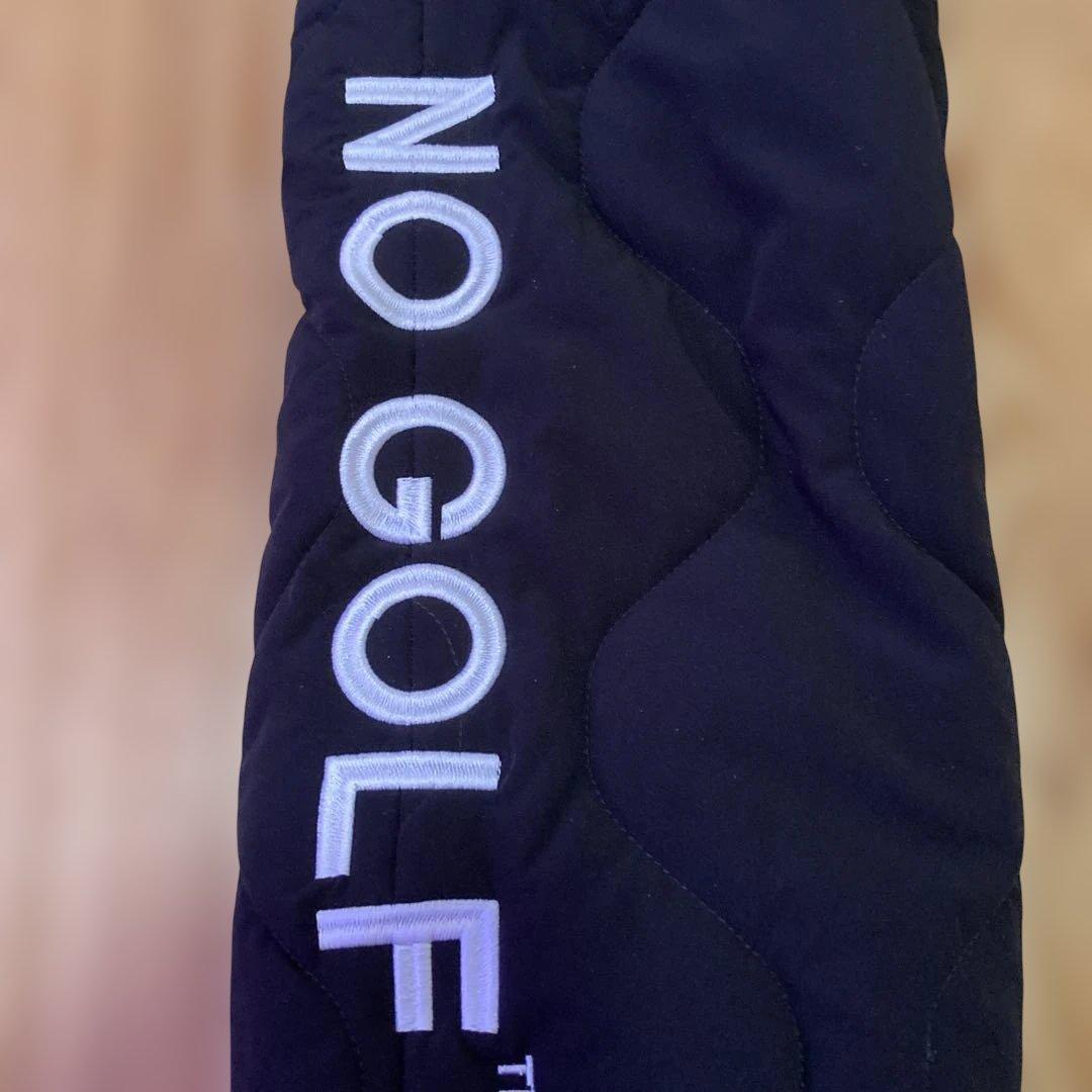 NO GOLF NO COFFEEクラブハウス　キルティングパンツ 黒　ゴルフ