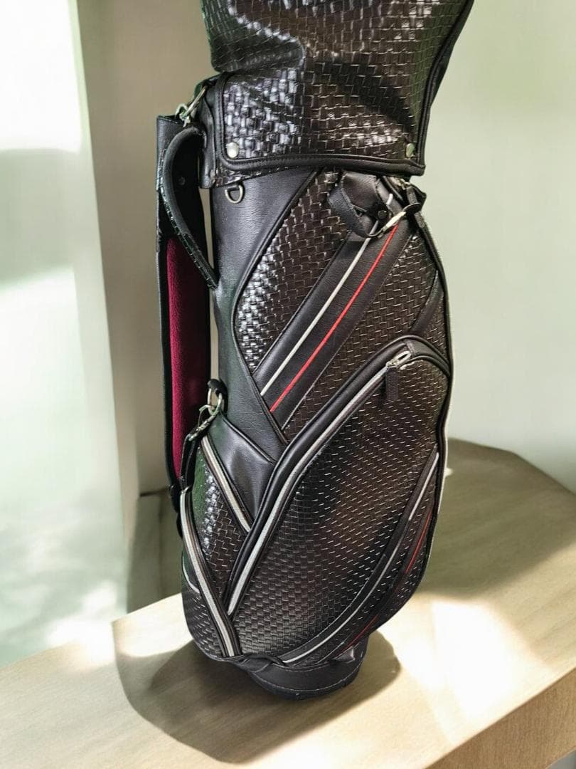送料無料/美品　AXEL ゴルフバッグ・キャディバッグ D/BROWN