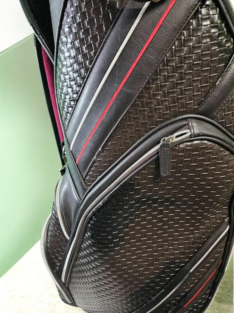 送料無料/美品　AXEL ゴルフバッグ・キャディバッグ D/BROWN
