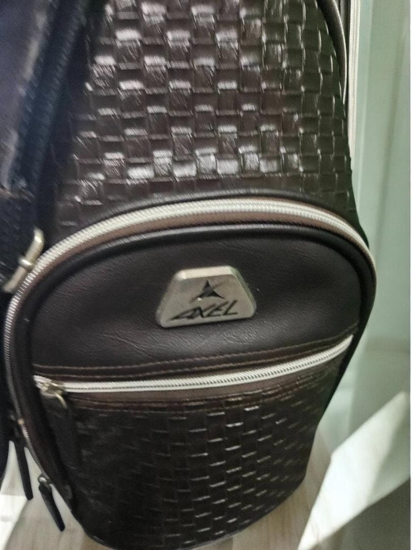 送料無料/美品　AXEL ゴルフバッグ・キャディバッグ D/BROWN