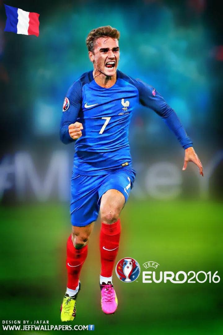 選手支給品 Euro 2016 フランス代表ホーム長袖 グリーズマンユニフォーム