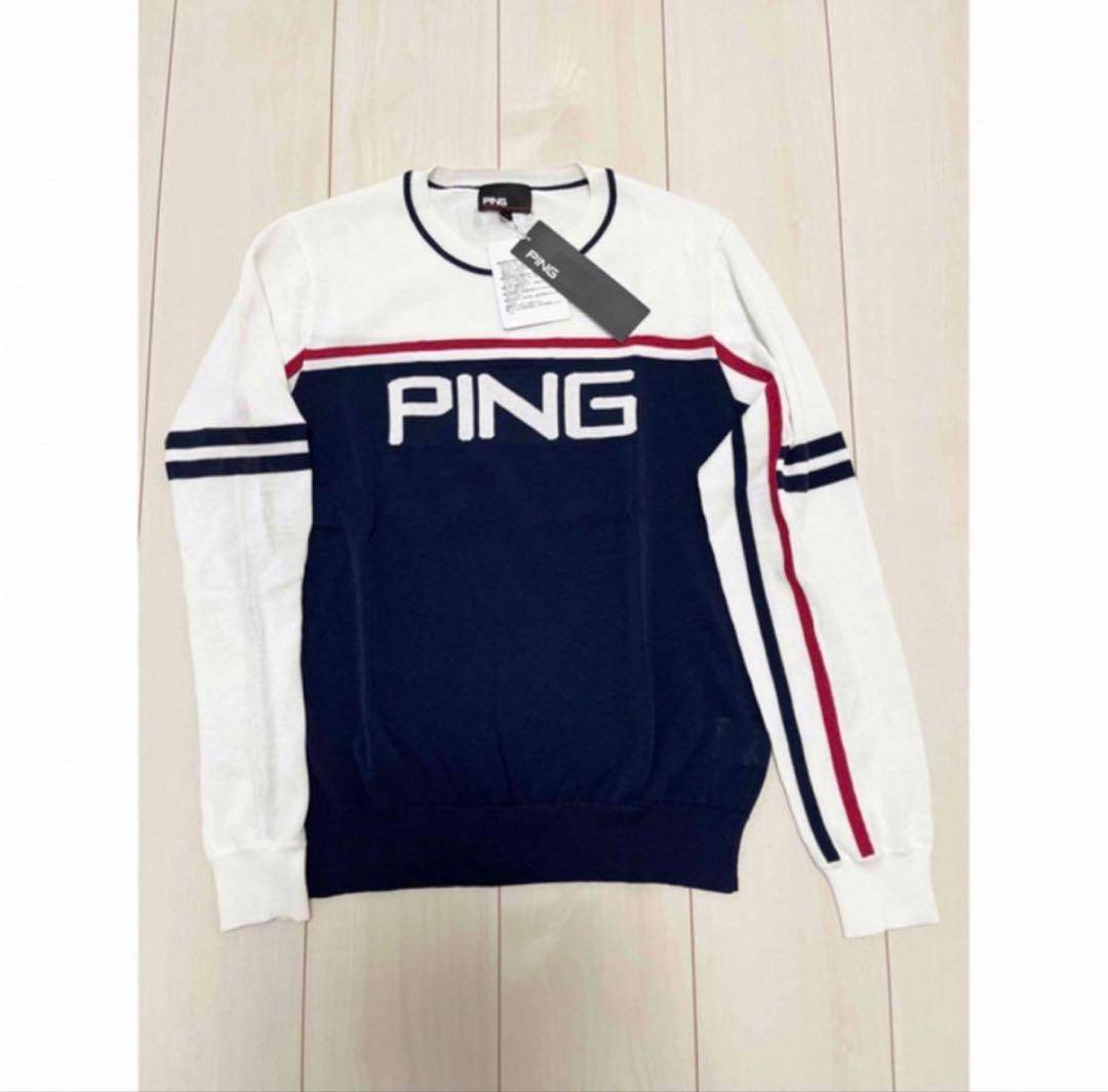 PING レディースドレス ネイビー/ホワイト　セットアップ販売