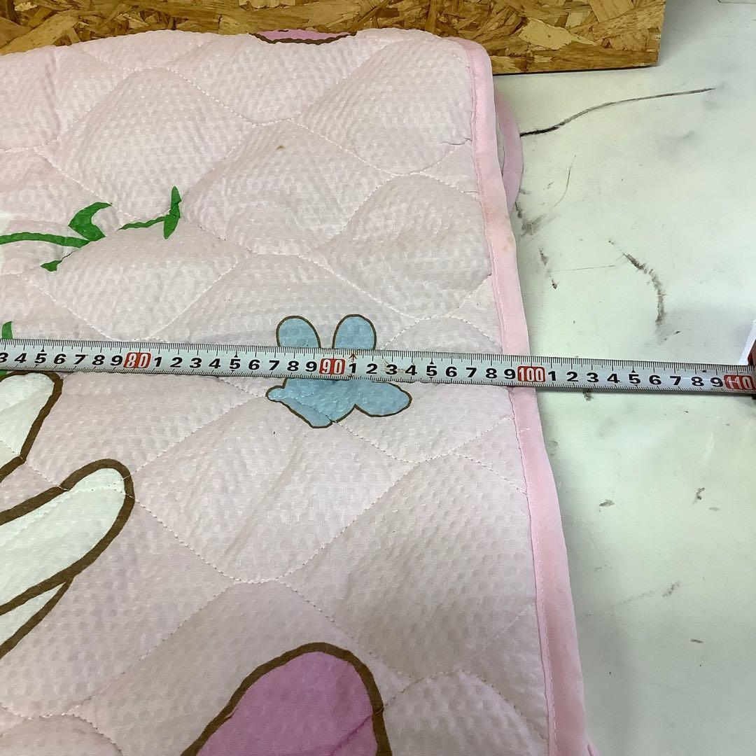 ディズニーミニー敷布団タグ付シミ有りピンク可愛い寝具子供用(R-74)