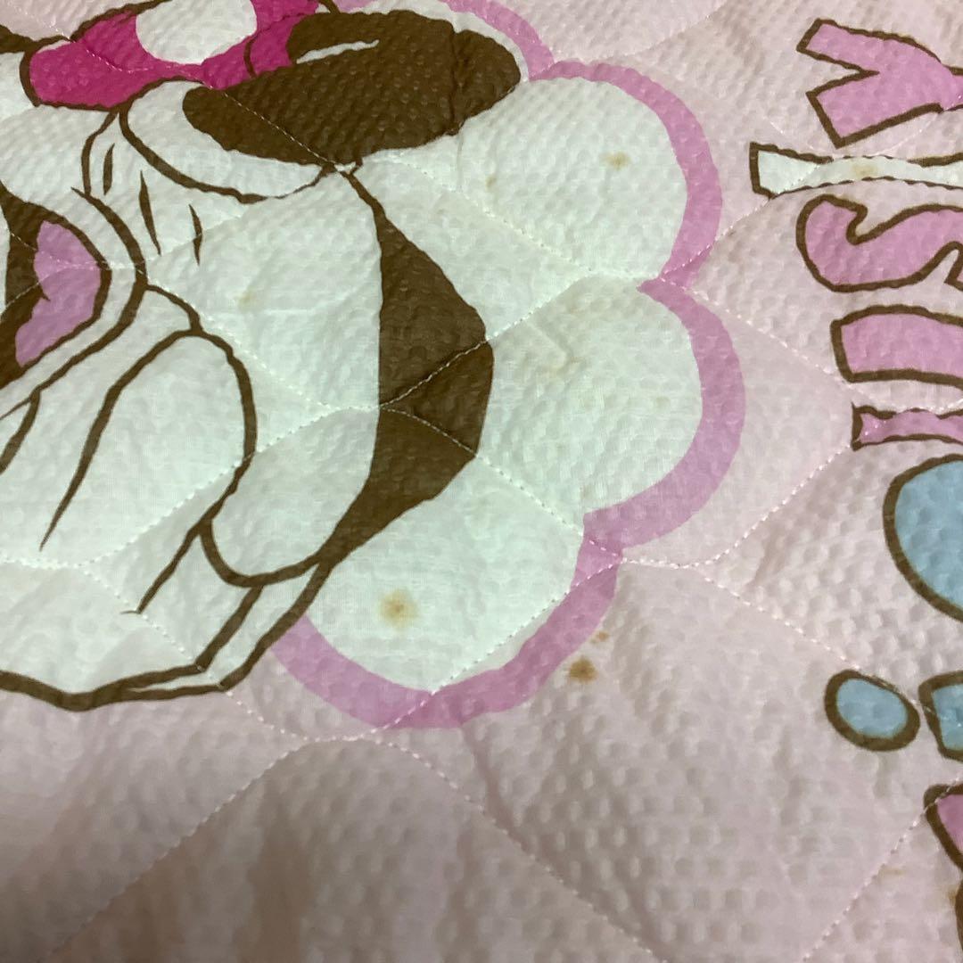 ディズニーミニー敷布団タグ付シミ有りピンク可愛い寝具子供用(R-74)