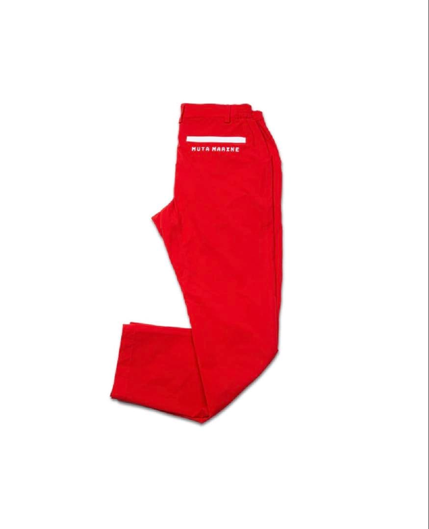 【新品】定価28,600円‼️mutaMARINEロングパンツ　レッドXL