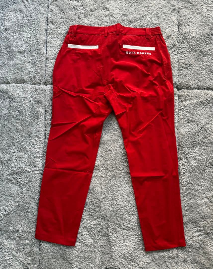 【新品】定価28,600円‼️mutaMARINEロングパンツ　レッドXL