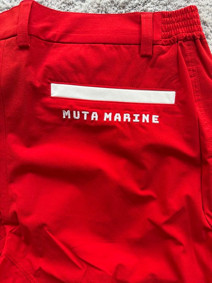 【新品】定価28,600円‼️mutaMARINEロングパンツ　レッドXL