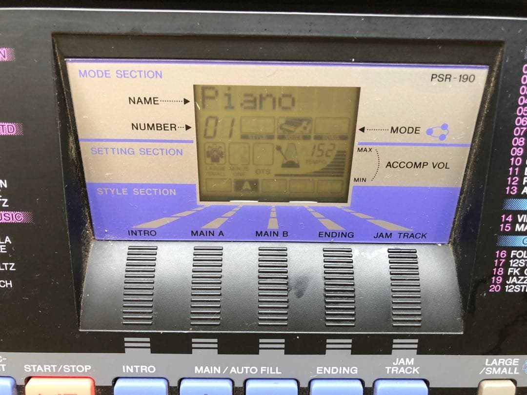 YAMAHA PSR-190 61鍵 電子ピアノ キーボード ヤマハ