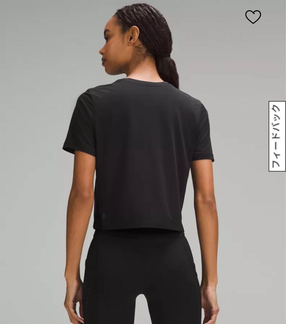 超軽量ウエスト丈Tシャツ　ルルレモン