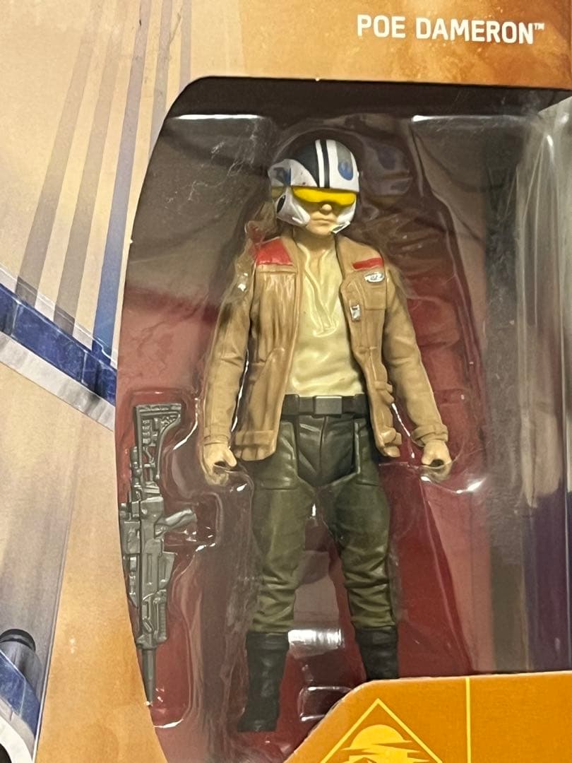 スター・ウォーズ ベーシックフィギュア　x-wing +パイロットスーツのポー