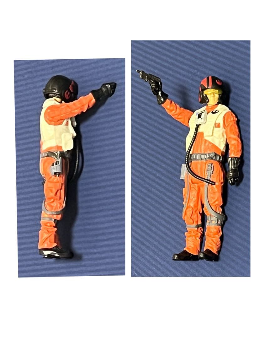 スター・ウォーズ ベーシックフィギュア　x-wing +パイロットスーツのポー