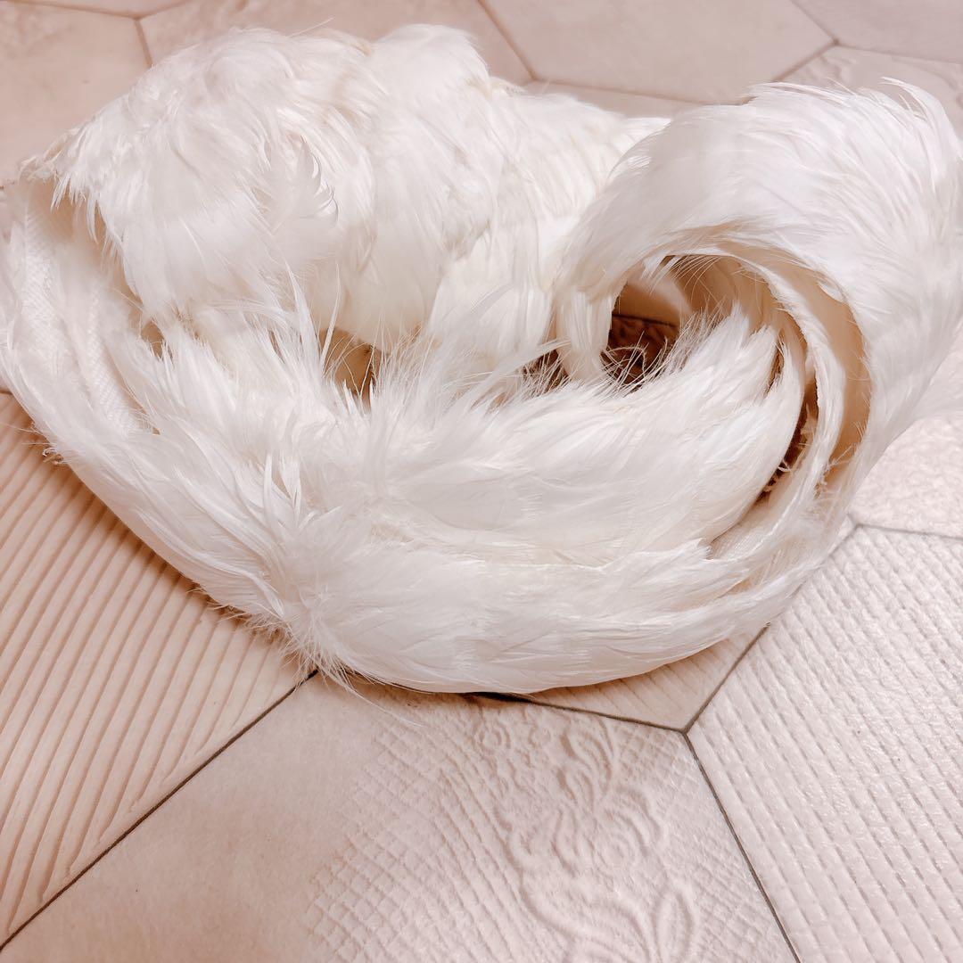 バレエ髪飾り　白鳥　頭飾り　羽　4羽　4個セット
