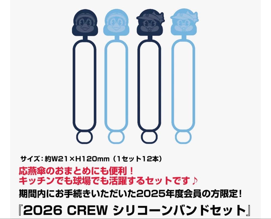 東京ヤクルトスワローズ 2026 CREW ファンクラブ 記念品　6点セット