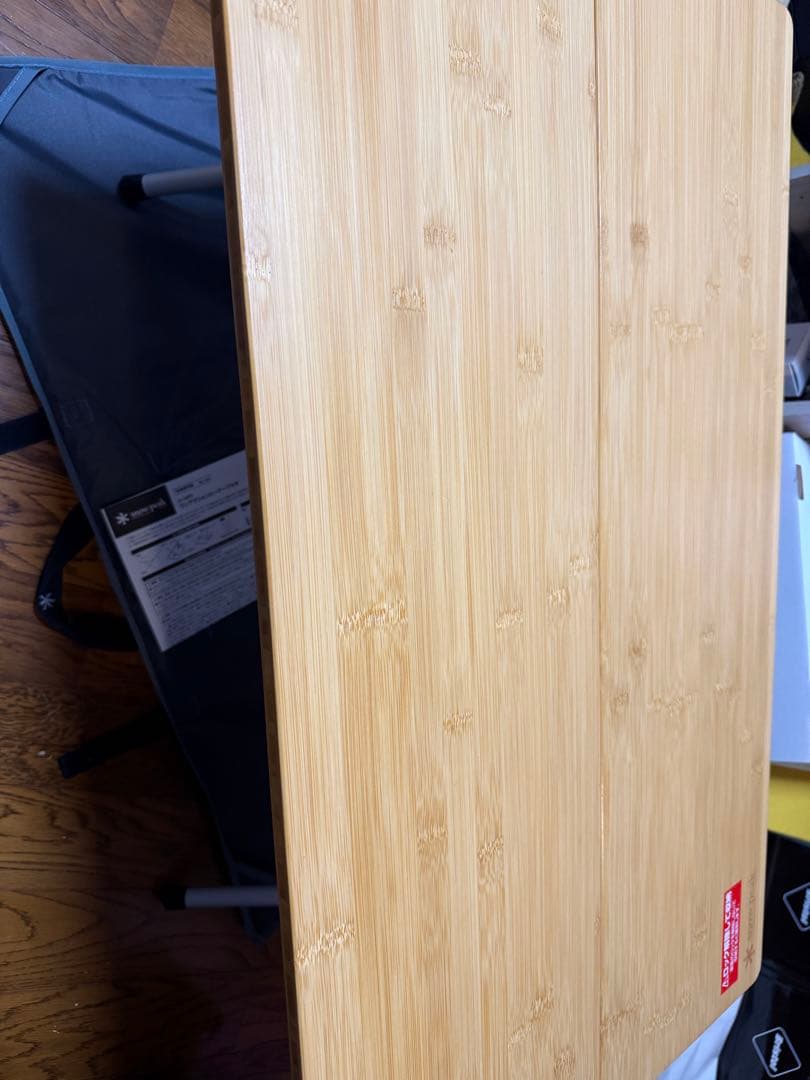 【美品】スノーピーク ワンアクションローテーブル竹 LV-100TR ケース付