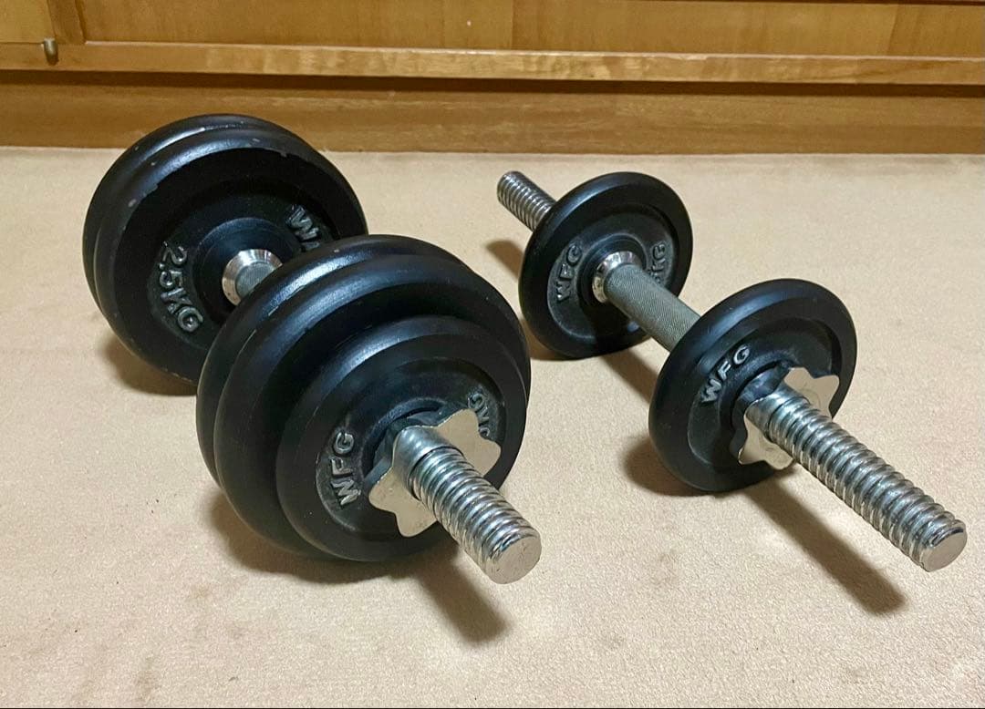 ダンベル セット 合計15kg（7.5kg × 2pcs） WFG製 プレート