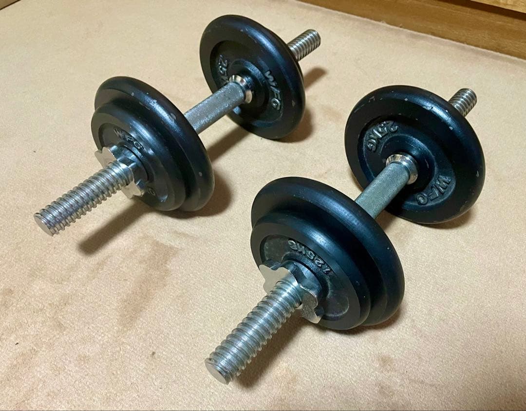 ダンベル セット 合計15kg（7.5kg × 2pcs） WFG製 プレート