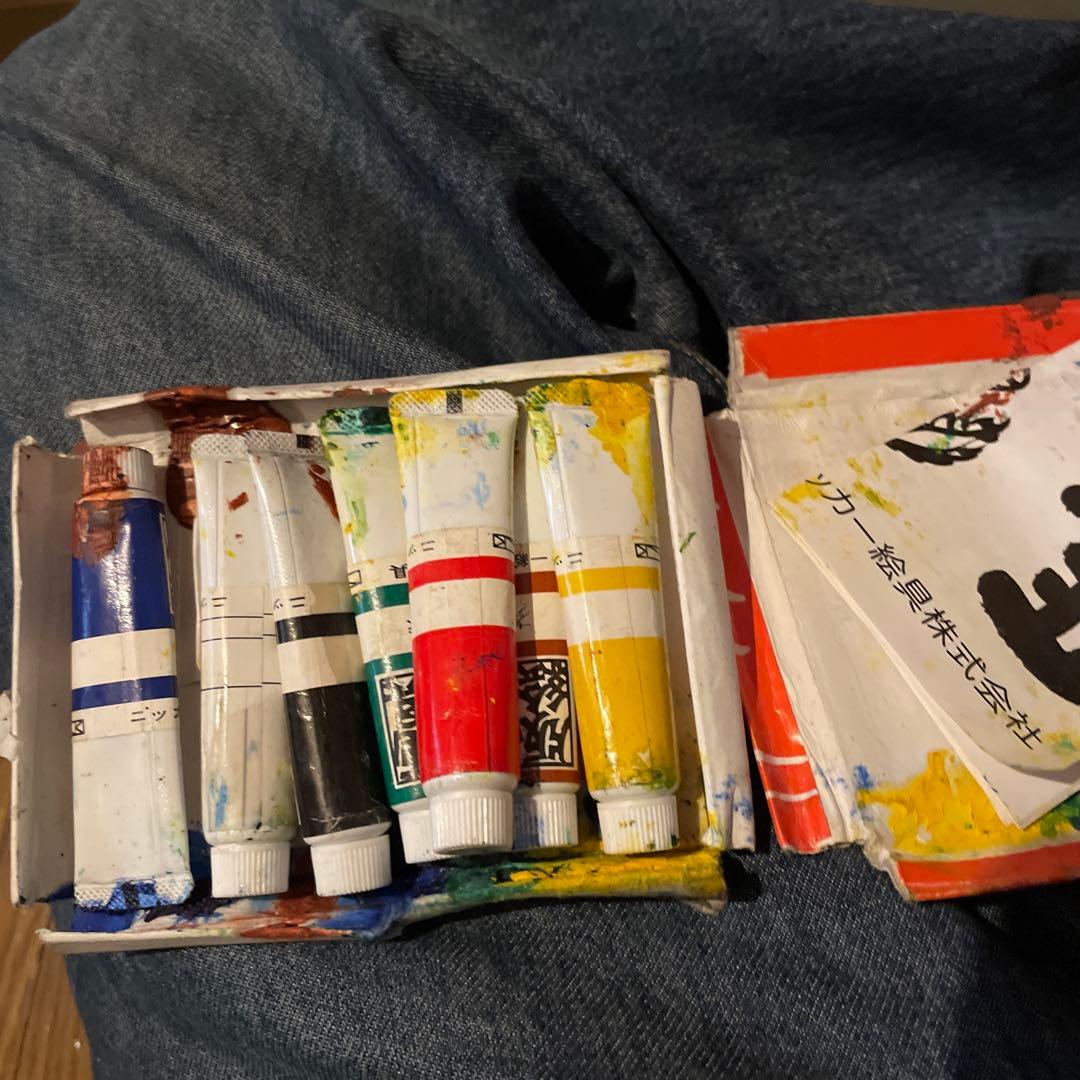 NICKER WOOD CUT 水彩絵具セット　7色　絵の具