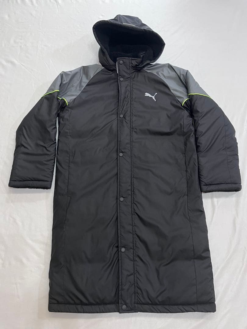 ✨新品✨ 160㎝ プーマ ベンチコート ジュニア ボア 黒　通学　部活