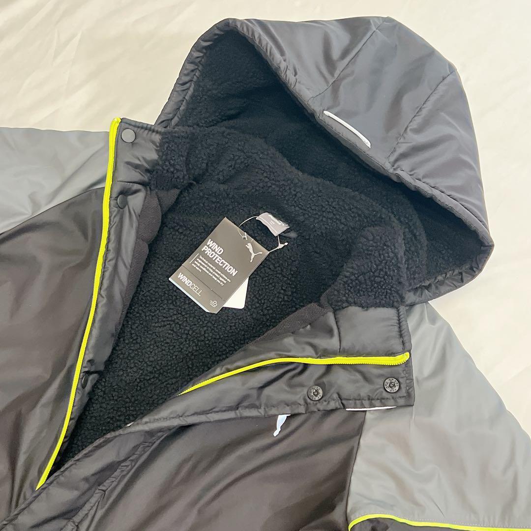 ✨新品✨ 160㎝ プーマ ベンチコート ジュニア ボア 黒　通学　部活